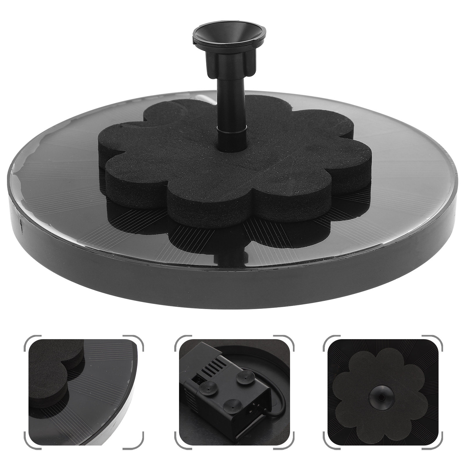 Floating Solar Fountain Water Pump - Drijvende beluchter voor vijver, decoratieve tuinfontein,