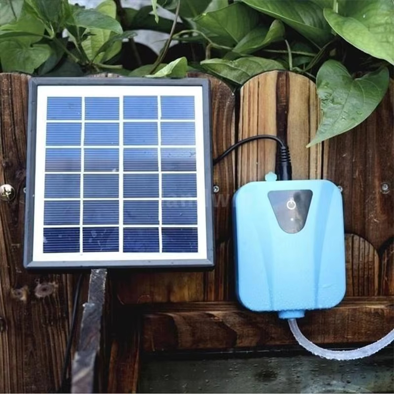 Solar Pond Aerator Oxygen Pump - Zonne-aangedreven aquarium zuurstofpomp DC 5V 2L/min