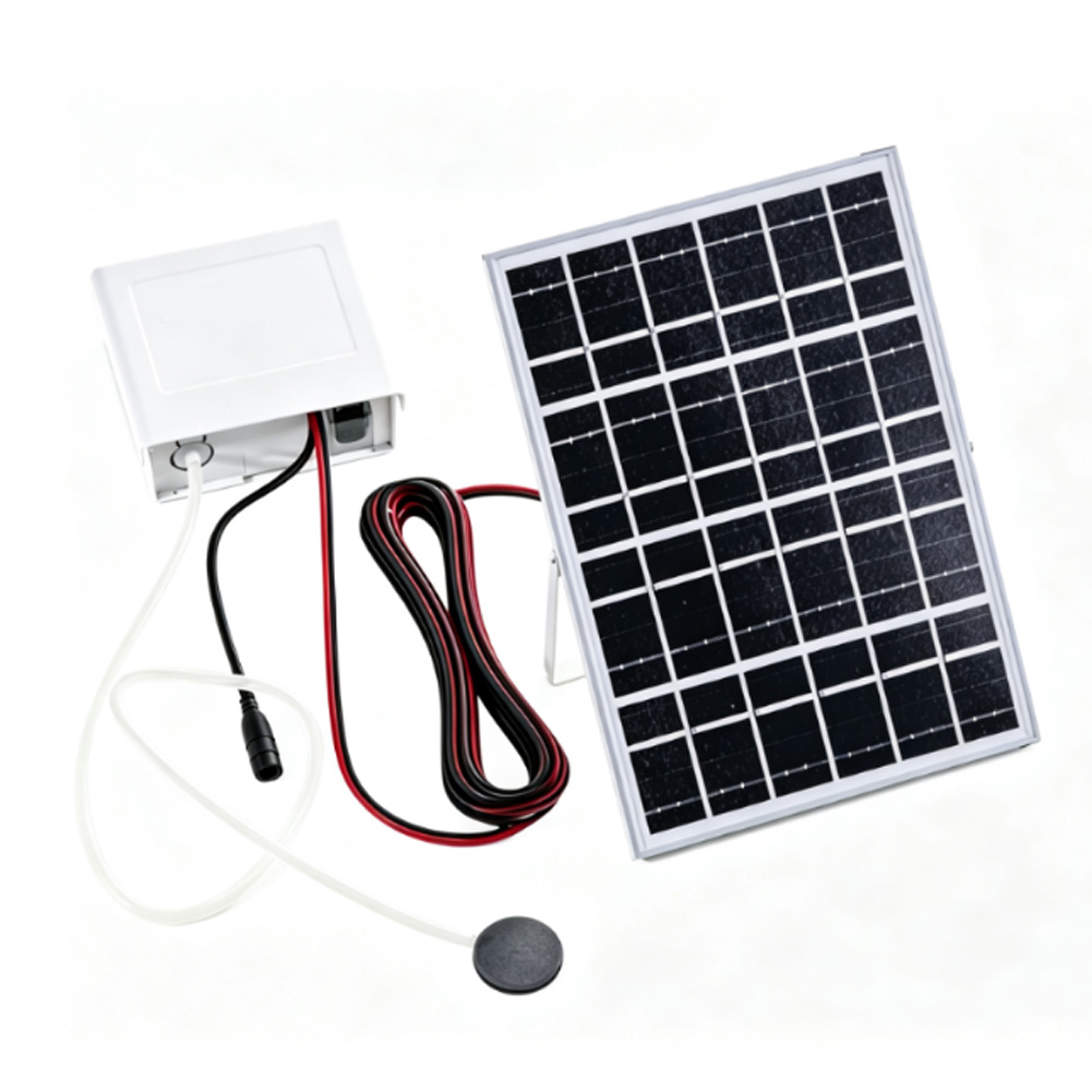 Solar Pond Aerator Oxygen Pump - Zonne-energie-aerator met zuurstofpomp en batterij, voor