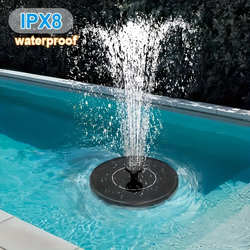 Floating Solar Fountain Water Pump - Zonne-energie waterpomp met LED buitenlamp voor