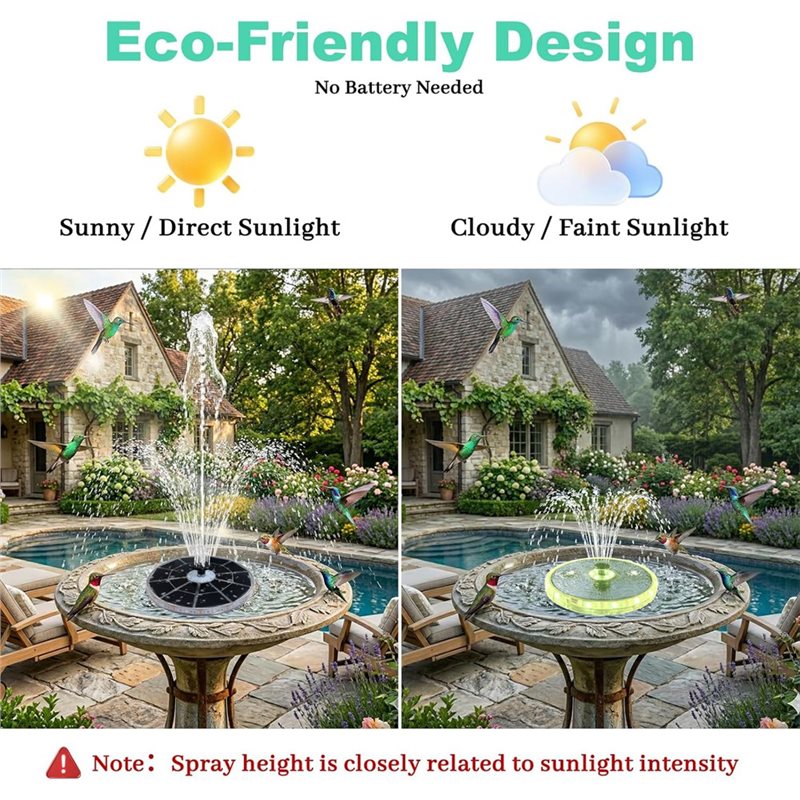 AT43-Zwevende Fontein Waterpom - Floating Solar Fountain Water Pump recensie en prijs