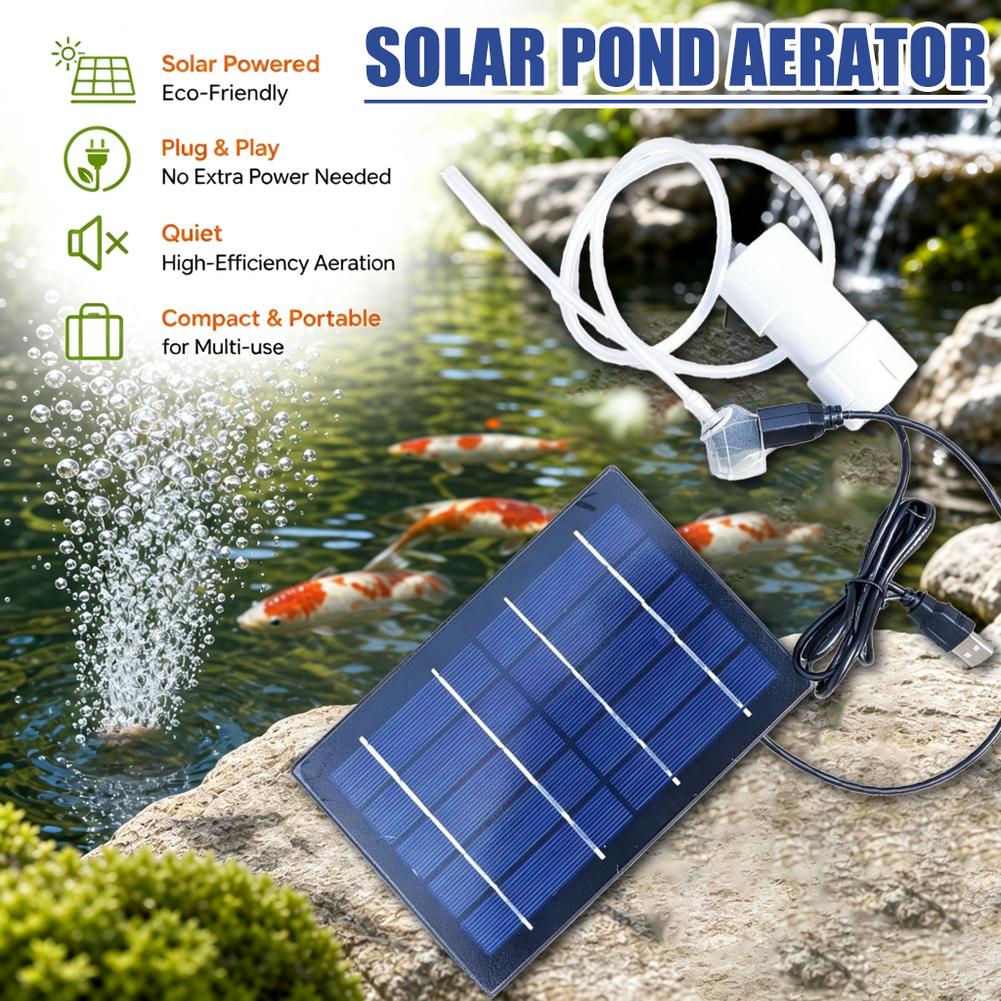 Zonne-aangedreven luchtpomp aq - Solar Pond Aerator Oxygen Pump recensie en prijs