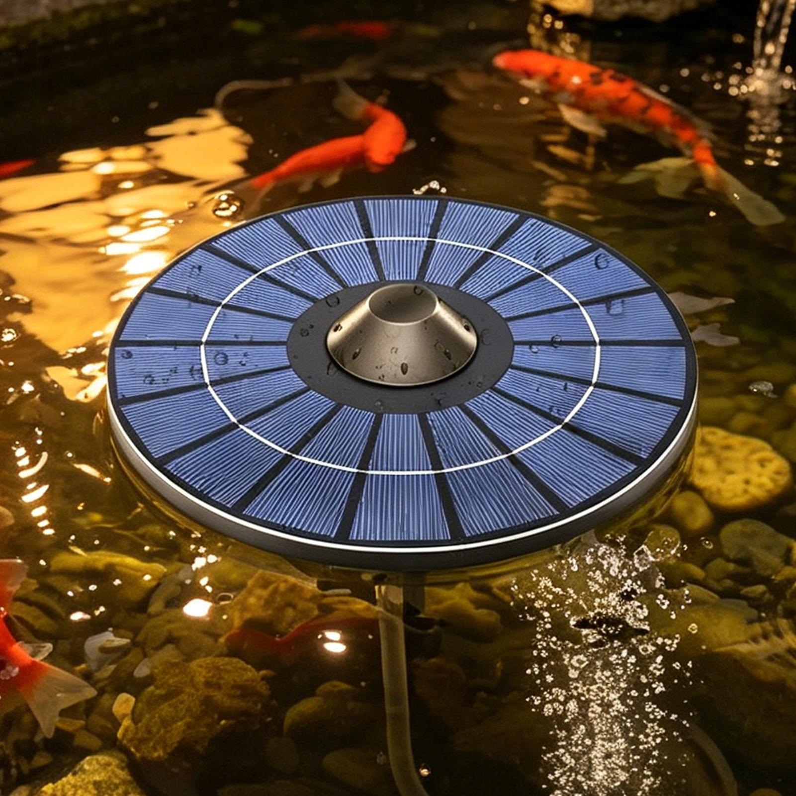 Zonne-aangedreven drijvende vi - Solar Pond Aerator Oxygen Pump recensie en prijs