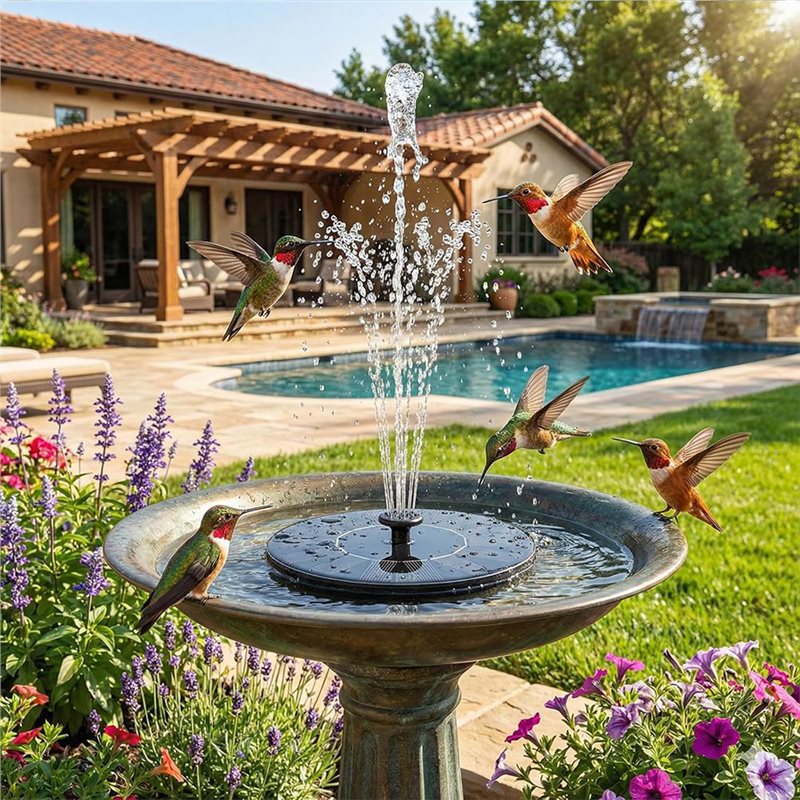 Hete Aanbieding - Zonnefontein - Floating Solar Fountain Water Pump recensie en prijs