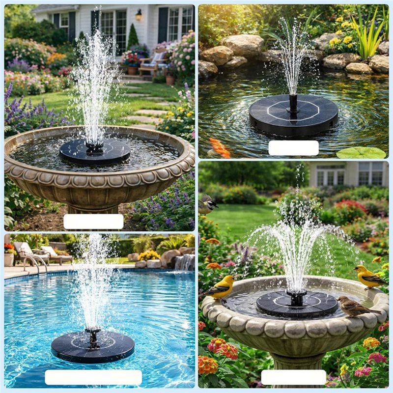 Hete Aanbieding - Zonnefontein - Floating Solar Fountain Water Pump recensie en prijs