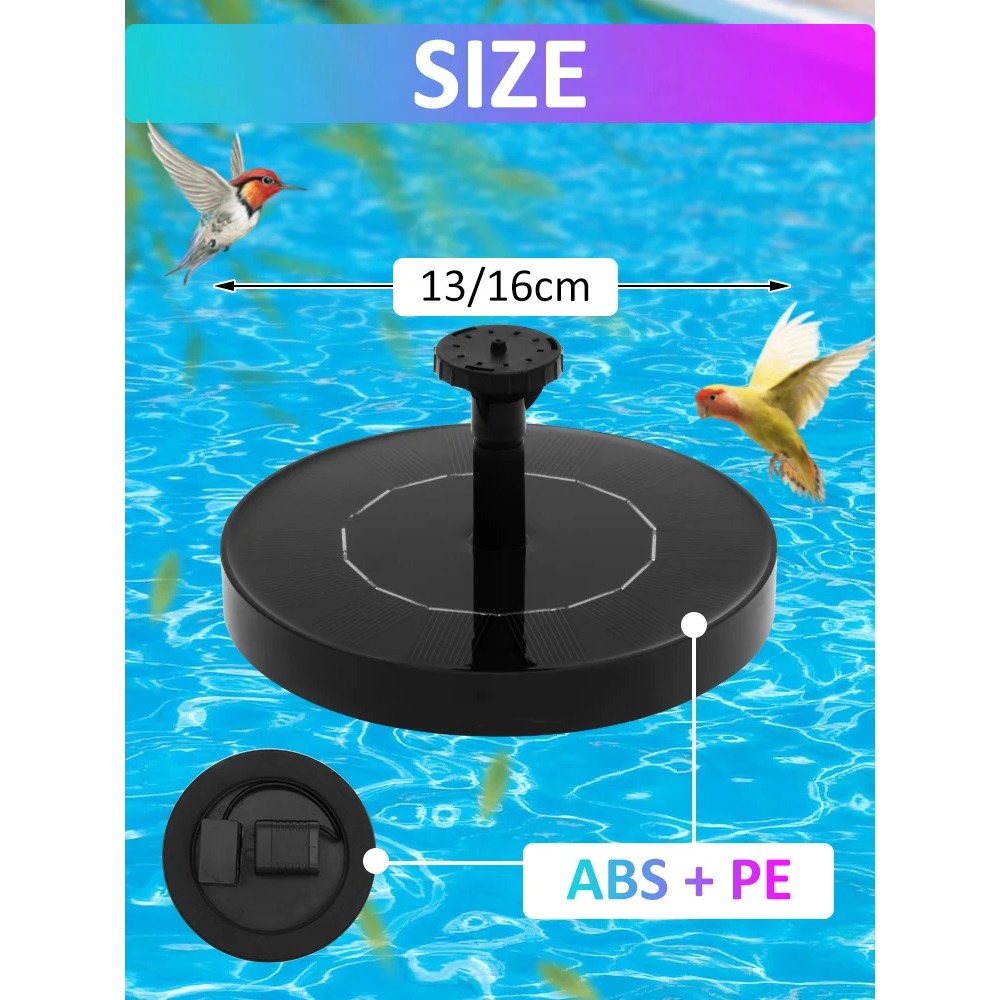 Zonnefonteinpomp – Drijvende z - Floating Solar Fountain Water Pump recensie en prijs