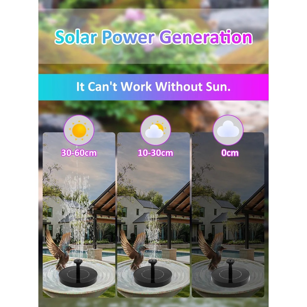 Zonnefonteinpomp – Drijvende z - Floating Solar Fountain Water Pump recensie en prijs