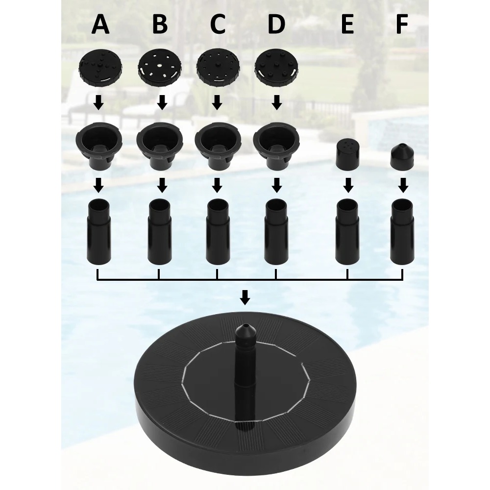 Zonnefonteinpomp – Drijvende z - Floating Solar Fountain Water Pump recensie en prijs