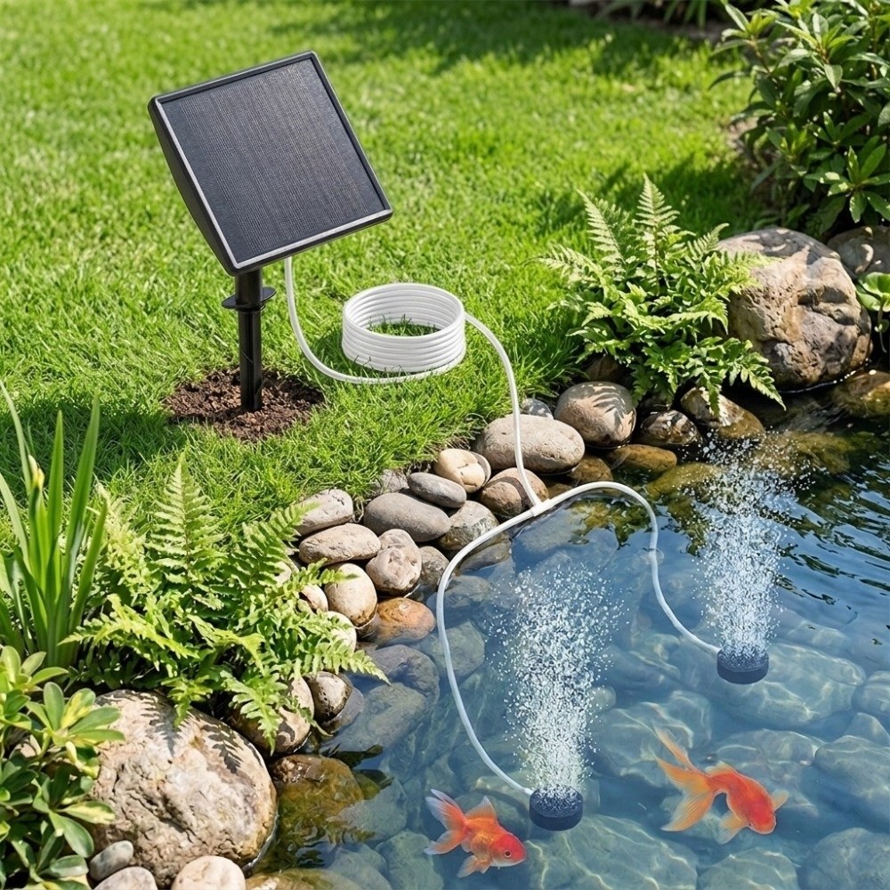 Stille zonne-energie zuurstofp - Solar Pond Aerator Oxygen Pump recensie en prijs