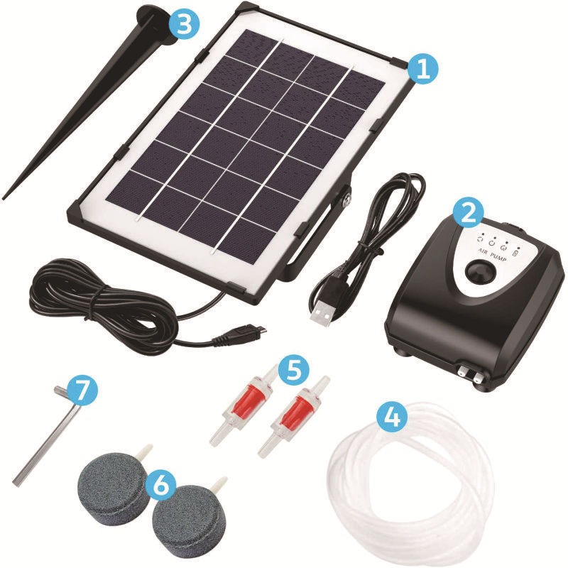 Oplaadbare zonnevijverbeluchte - Solar Pond Aerator Oxygen Pump recensie en prijs