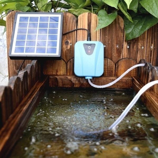 Zonne-aangedreven aquarium zuu - Solar Pond Aerator Oxygen Pump recensie en prijs