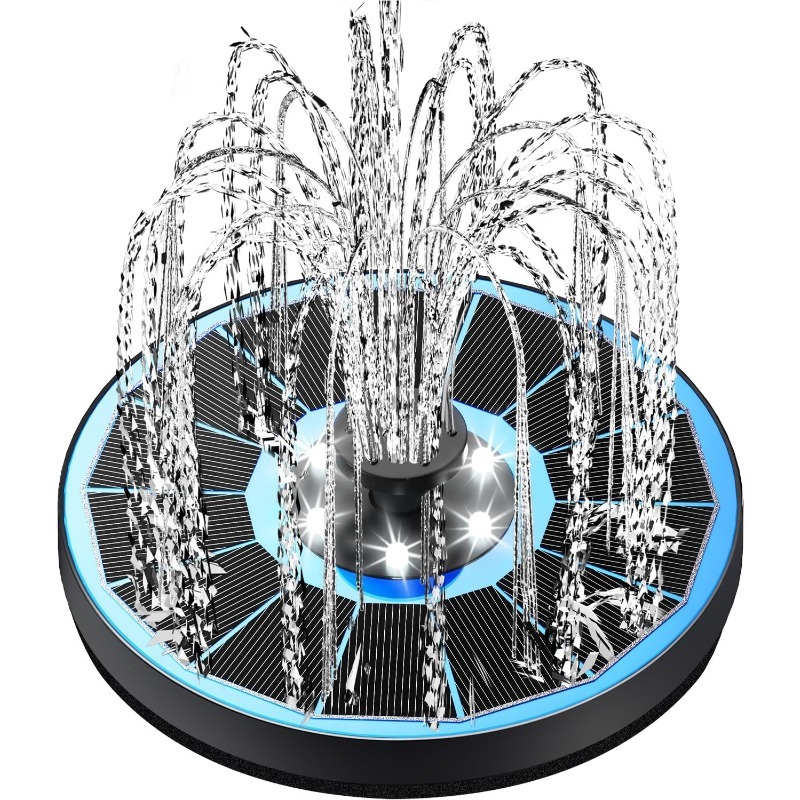 Zonne-waterfontein, vijverfont - Floating Solar Fountain Water Pump recensie en prijs