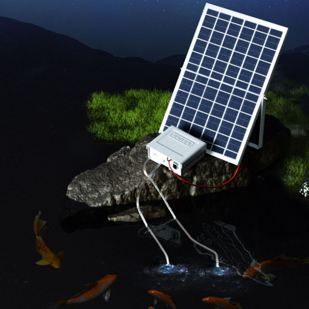 Zonne-energie-aerator met zuur - Solar Pond Aerator Oxygen Pump recensie en prijs