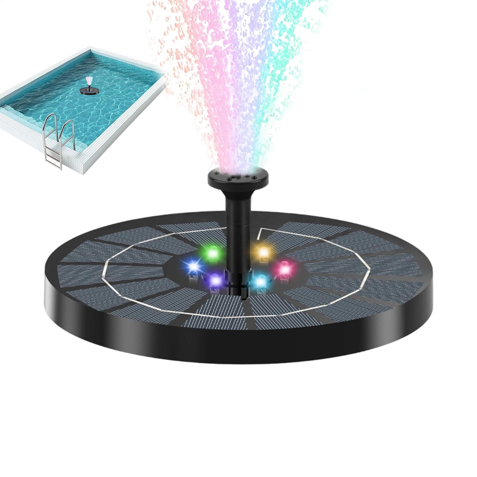 Vogelbadfontein met verlichtin - Floating Solar Fountain Water Pump recensie en prijs