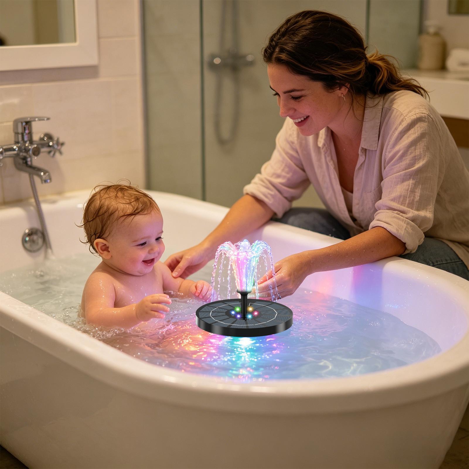 Vogelbadfontein met verlichtin - Floating Solar Fountain Water Pump recensie en prijs