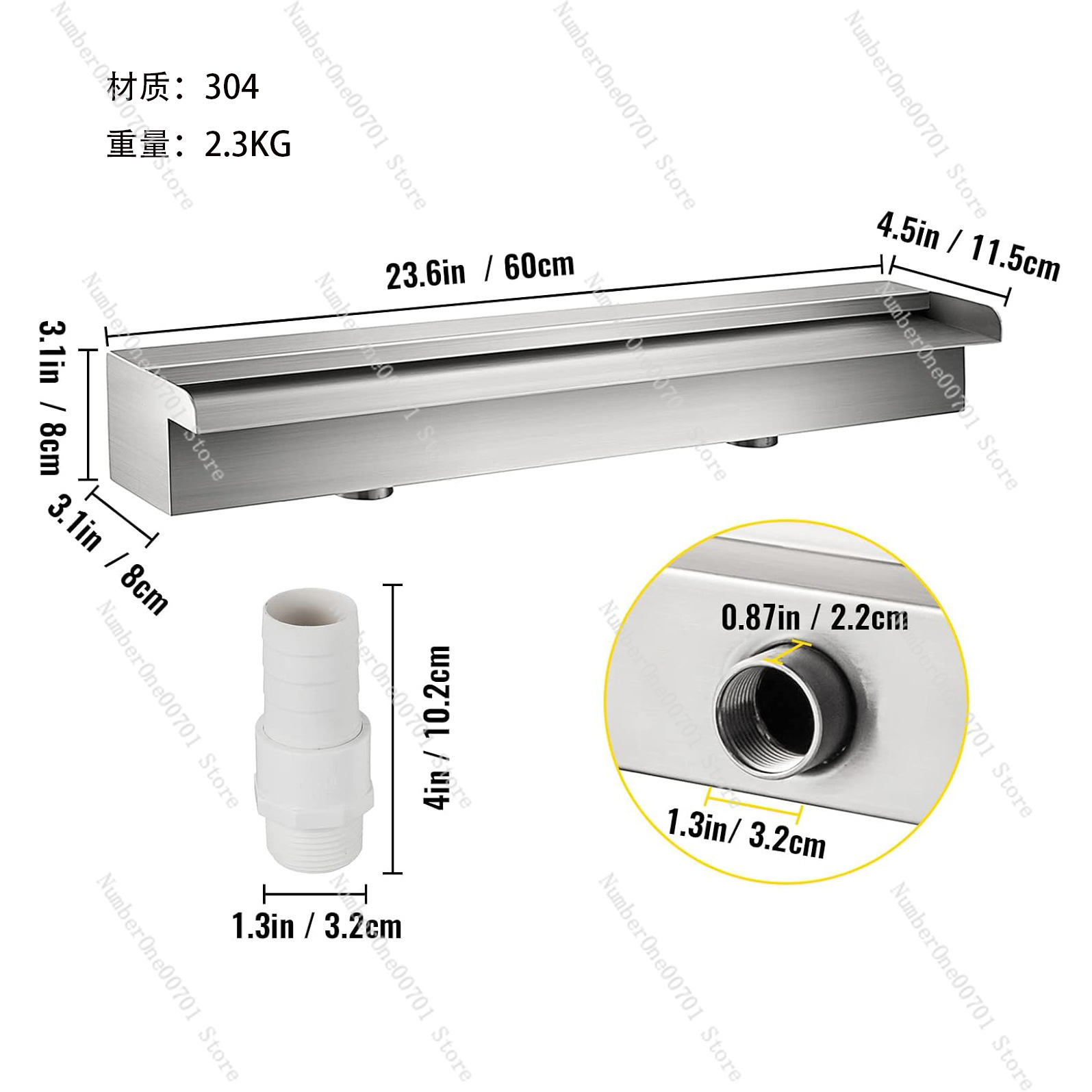 RVS waterval overloop, op maat - Waterfall Spillway Stainless Steel Weir recensie en prijs