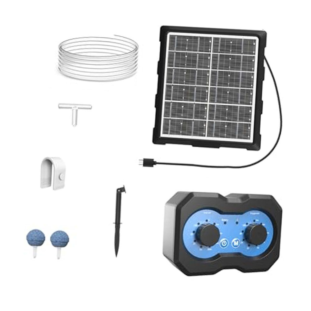 Zonne-aangedreven vijverbeluch - Solar Pond Aerator Oxygen Pump recensie en prijs