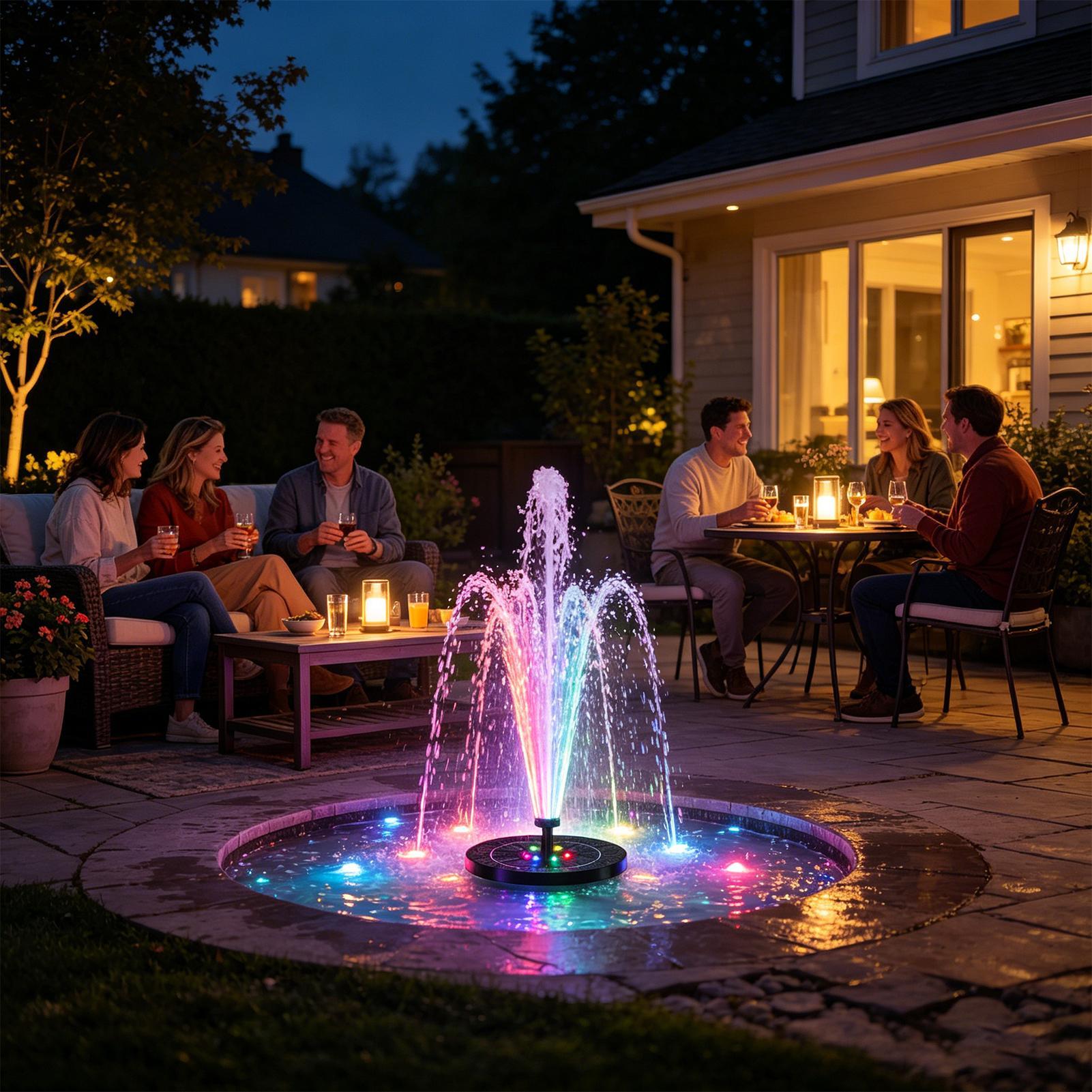 Drijvende zonne-aangedreven vo - Floating Solar Fountain Water Pump recensie en prijs
