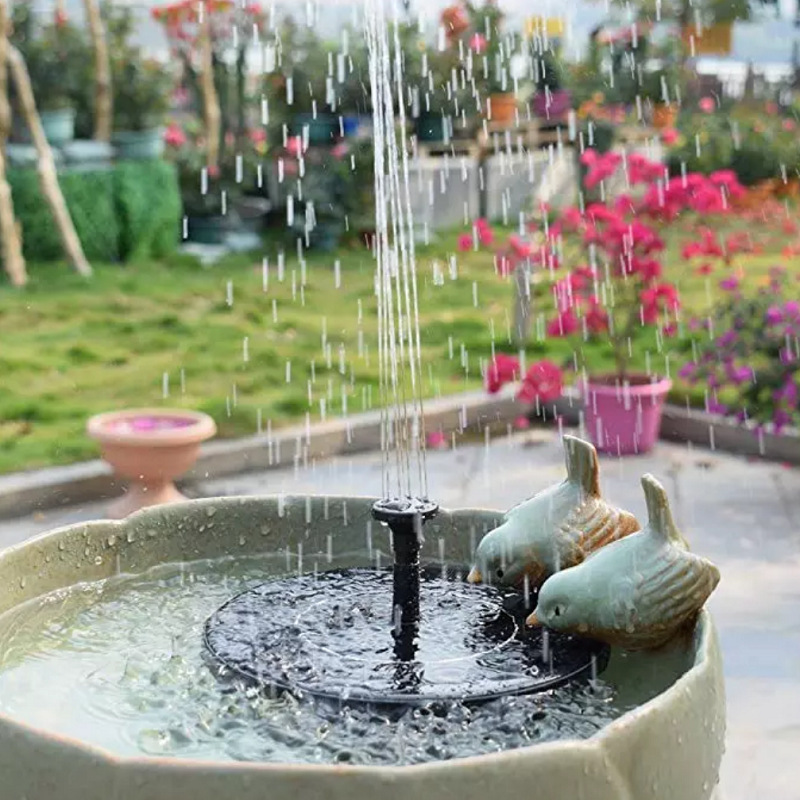 Zonne-aangedreven fontein met  - Floating Solar Fountain Water Pump recensie en prijs