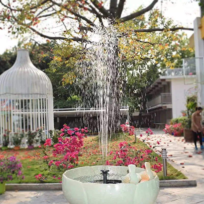 Zonne-aangedreven fontein met  - Floating Solar Fountain Water Pump recensie en prijs