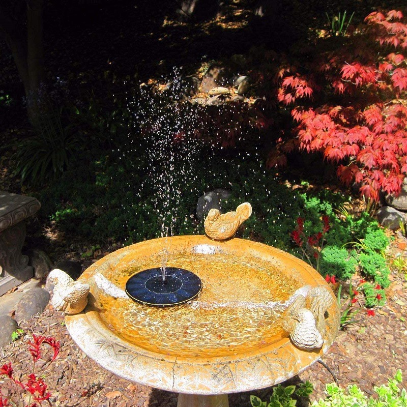 Zonne-aangedreven fontein met  - Floating Solar Fountain Water Pump recensie en prijs