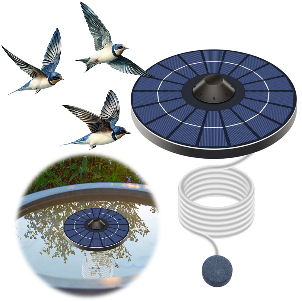Zonne-aangedreven drijvende vi - Solar Pond Aerator Oxygen Pump recensie en prijs